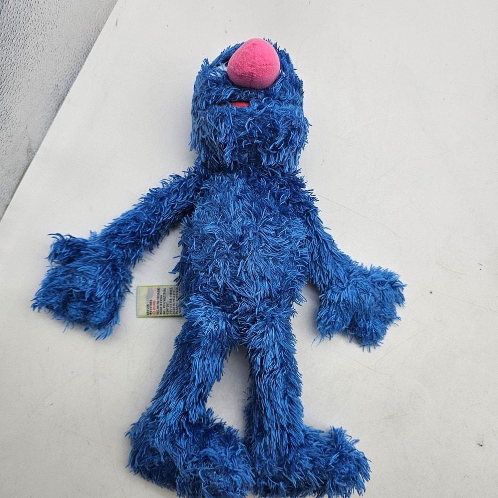 GUND Sesame Street Grover Plush Stuffed Toy 15" Blue Fuzzy Soft Washable Cute